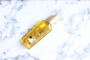 Gliss Kur every day oil elixir on a white marble background