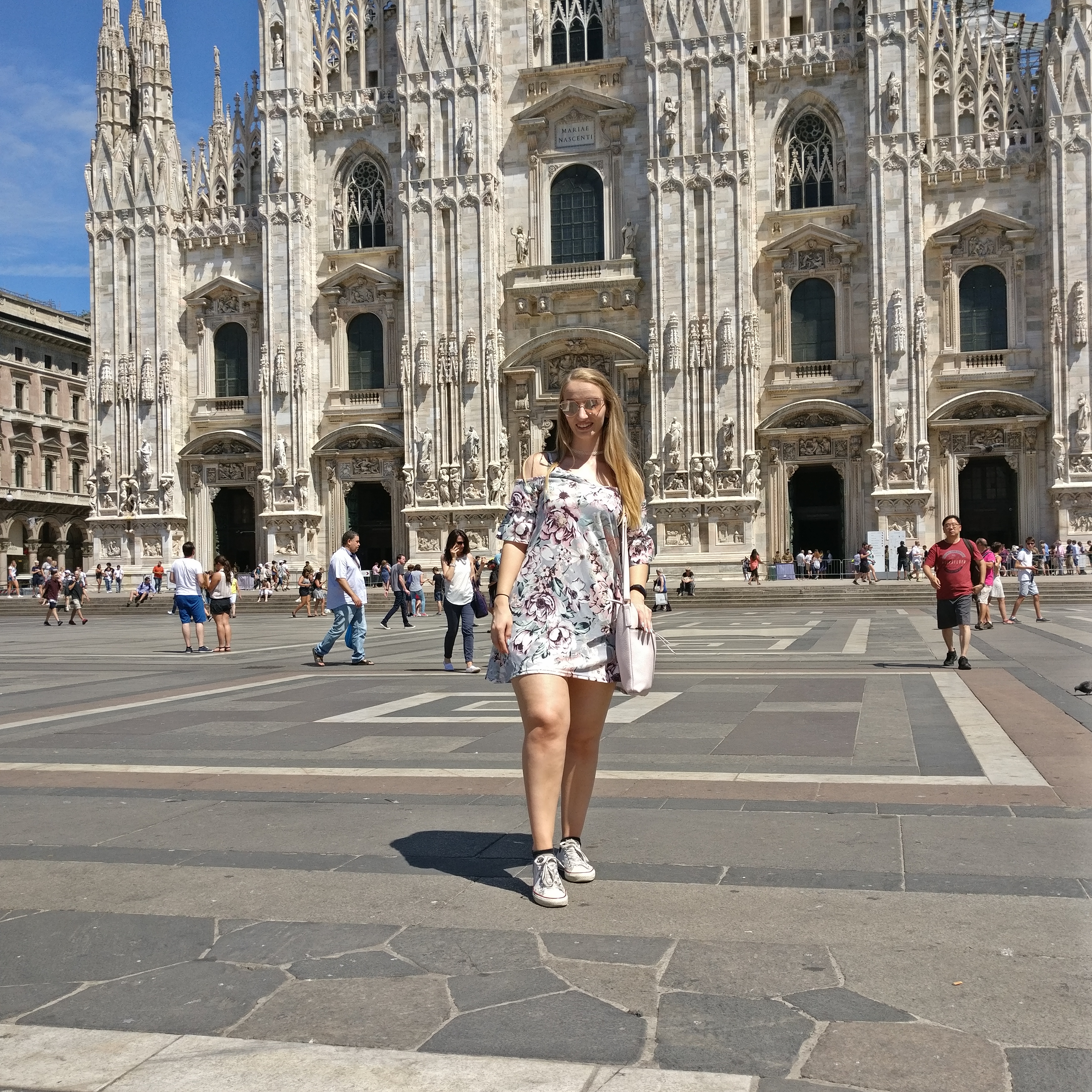 What we did in Milan - Me in front of the domo