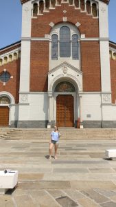 What we did in Milan - Me in front of Parrochia San Pietro In Sala