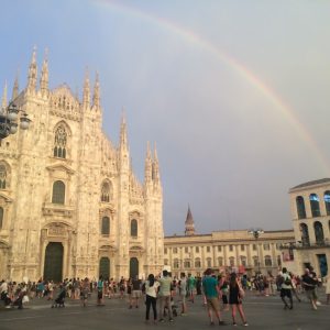 What we did in Milan - The domo and a rainbow