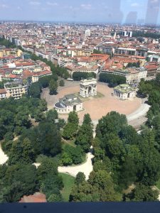 What we did in Milan - view from Torre Branca