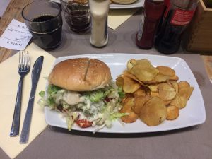 What we did In Milan - the burger I ate at prime burger