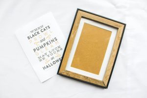 Halloween DIY: Quote picture frames