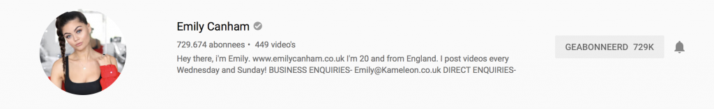 YouTubers I recently followed: Emily Canham