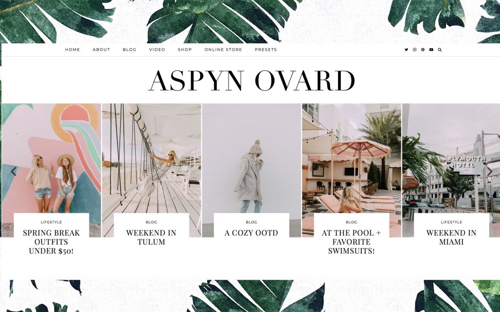 Blogs I follow: Aspyn Ovard