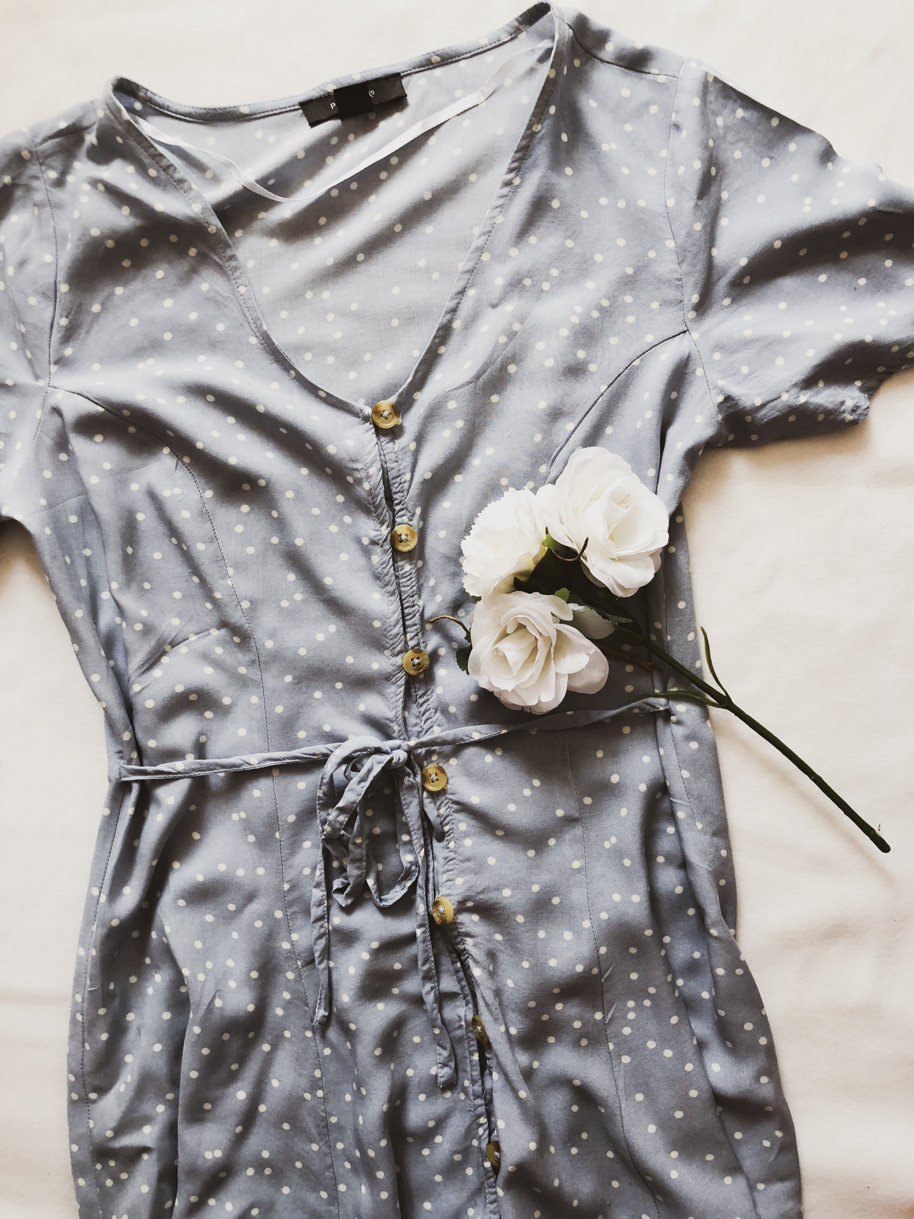 What I got in sales: Blue and white dotted dress Primark